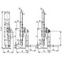 Hřebenový zvedák s přestavitelnou opěrou a ráčnoklikou BRANO 15-00-VK-RK/5,0t - nákres