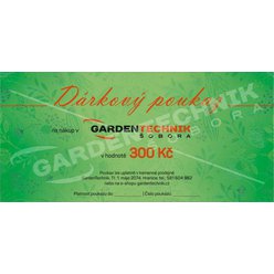 Dárkový poukaz 300 Kč [GardenTechnik]