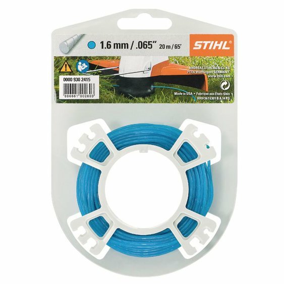 Žací struna VIKING 1,6 mm x 20 m (tichá, kulatá, modrá) [00009302415]