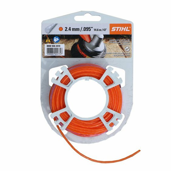 Žací struna STIHL 2,4 mm x 14,6 m (tichá, kulatá, oranžová) [00009302419]